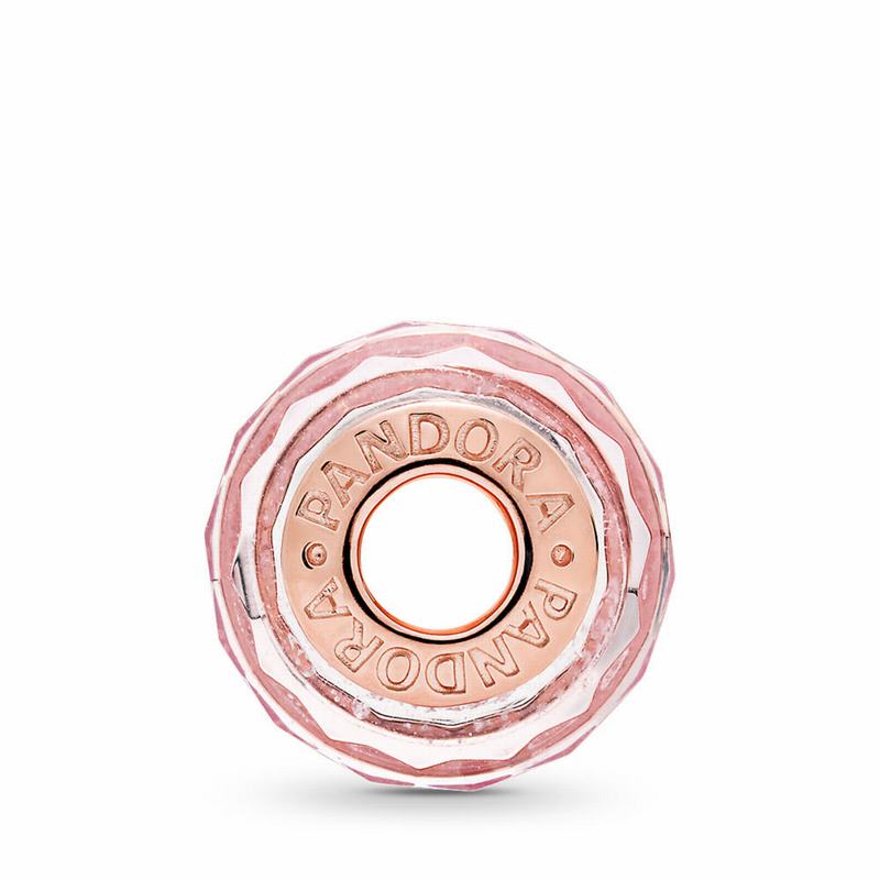 Pandora Australia Rose™ Pink Shimmering Murano Glass Charm | DFKWCY897